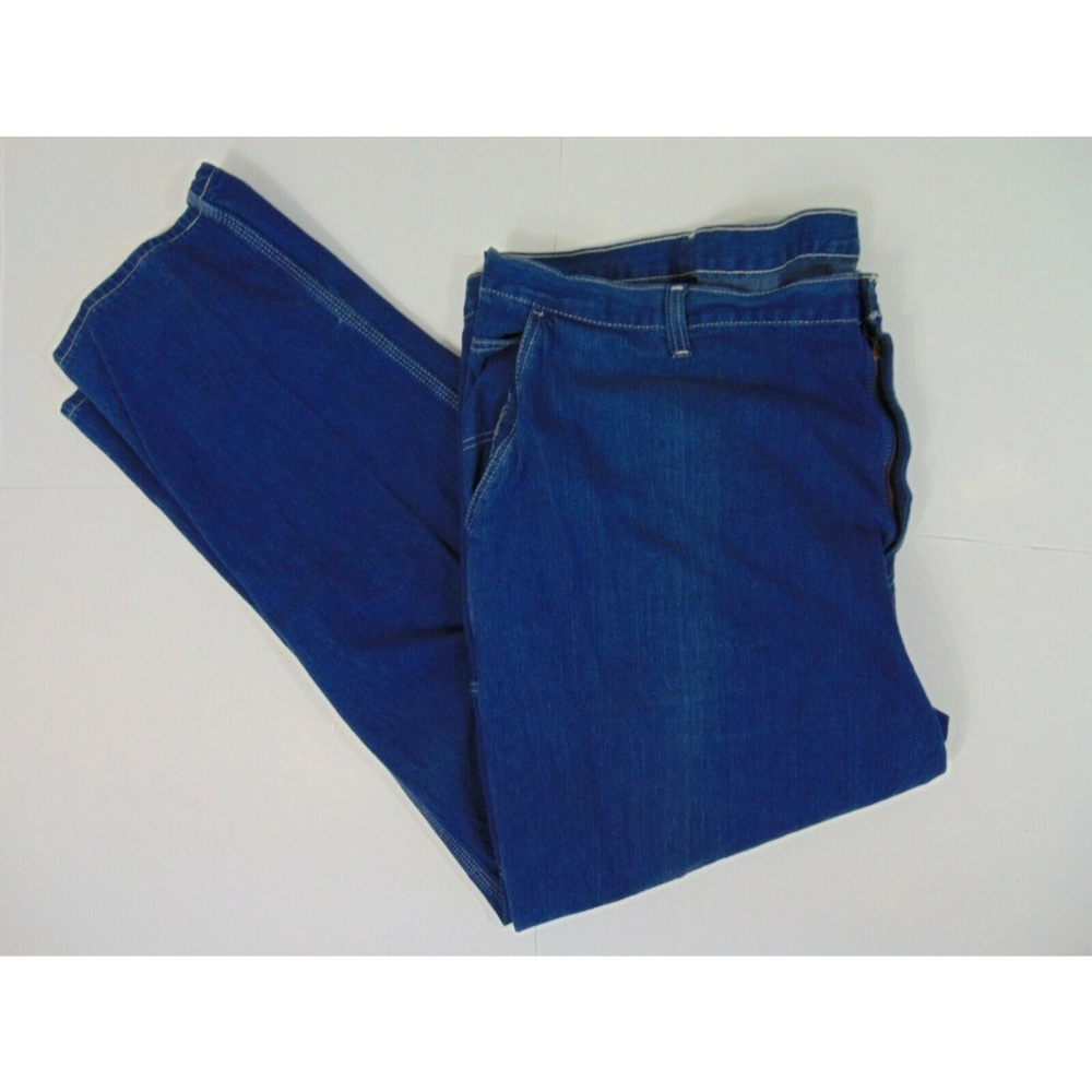 Carhartt Men 54 x 32 Carpenter Blue Jeans Pants - Picture 3 of 4